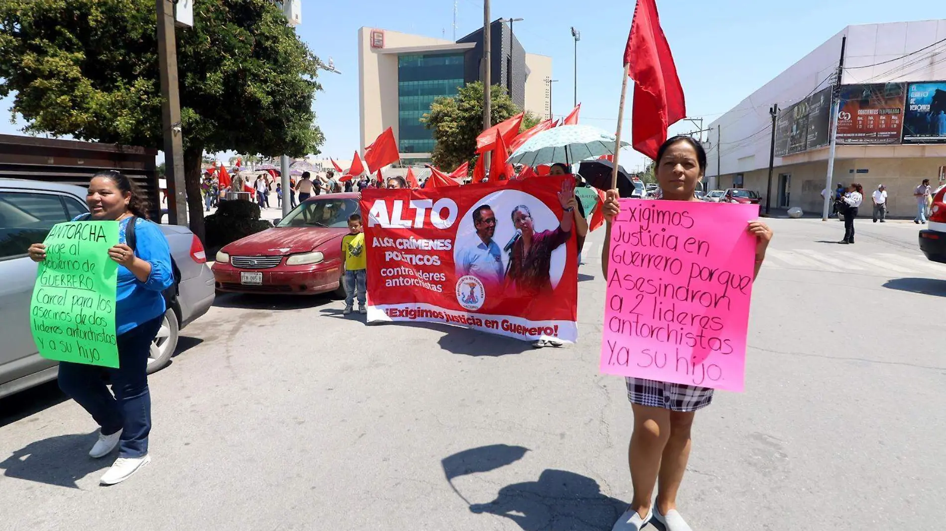 Antorchistas manifestación Torreón